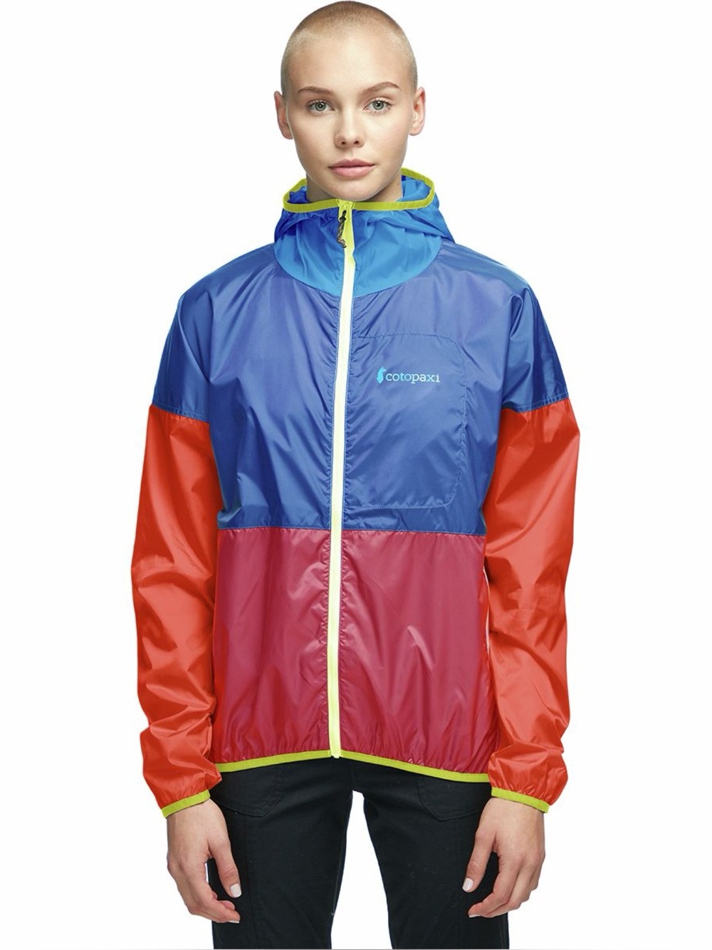 Cotopaxi Teca Full-Zip Colorblock Hooded Windbreaker Jacket